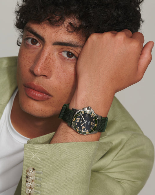 Longines Hydroconquest Automatic Watch, Ø 41.00 Mm, Stainless Steel And Ceramic Bezel. L3.781.4.05.2