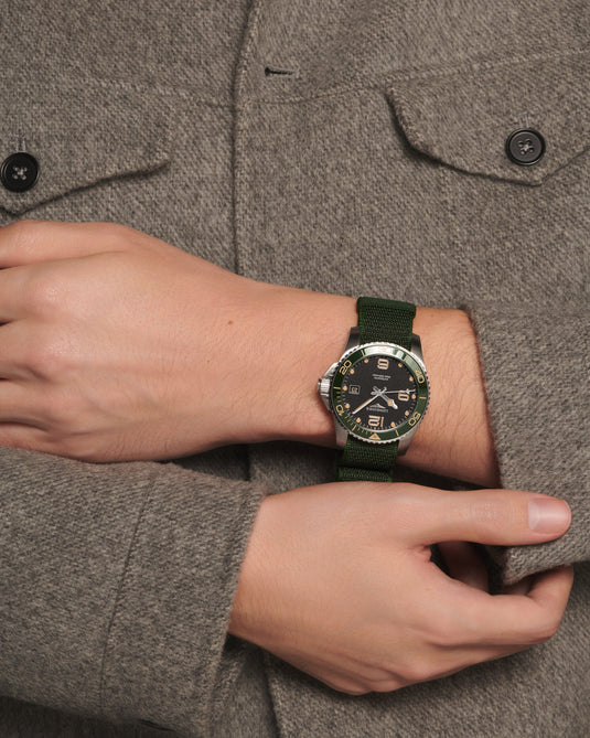 Longines Hydroconquest Automatic Watch, Ø 41.00 Mm, Stainless Steel And Ceramic Bezel. L3.781.4.05.2