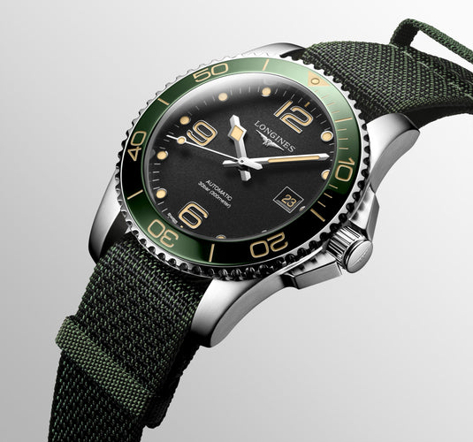 Longines Hydroconquest Automatic Watch, Ø 41.00 Mm, Stainless Steel And Ceramic Bezel. L3.781.4.05.2