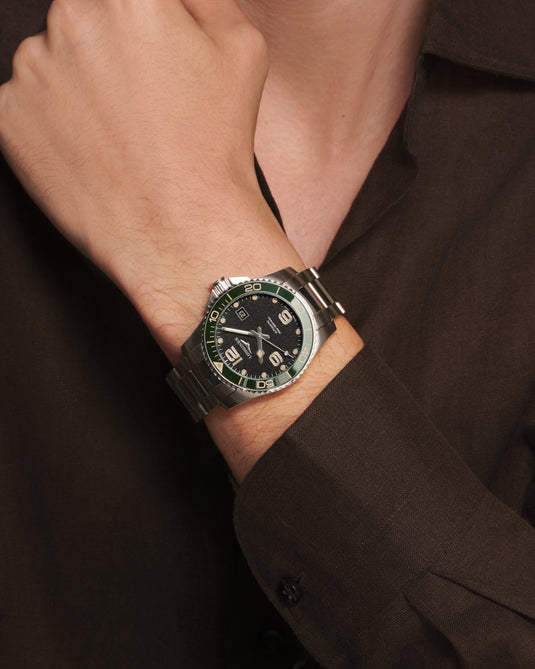 Longines Hydroconquest Automatic Watch, Ø 41.00 Mm, Stainless Steel And Ceramic Bezel. L3.781.4.05.6