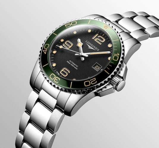 Longines Hydroconquest Automatic Watch, Ø 41.00 Mm, Stainless Steel And Ceramic Bezel. L3.781.4.05.6
