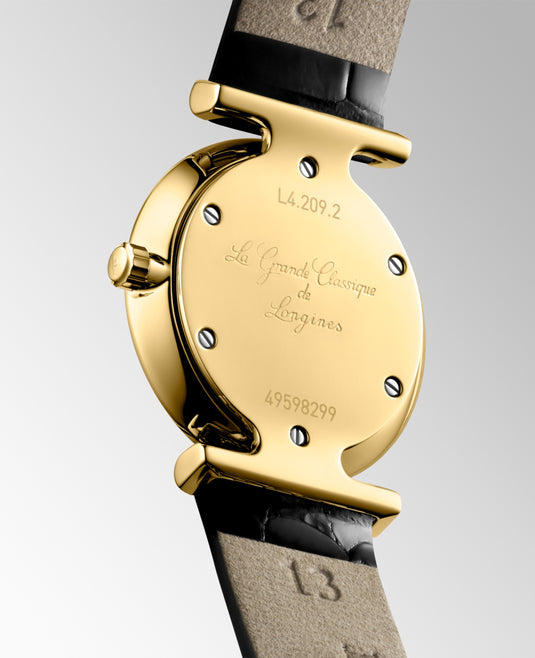 Longines La Grande Classique De Longines Quartz Watch, Ø 24.00 Mm, Yellow Pvd Coating. L4.209.2.11.B