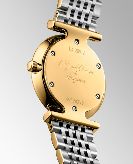 Longines La Grande Classique De Longines Quartz Watch, Ø 24.00 Mm, Stainless Steel And Yellow Pvd Coating. L4.209.2.11.D