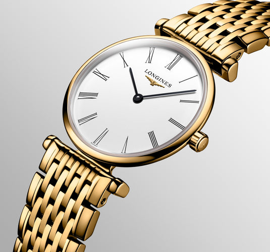 Longines La Grande Classique De Longines Quartz Watch, Ø 24.00 Mm, Yellow Pvd Coating. L4.209.2.11.E