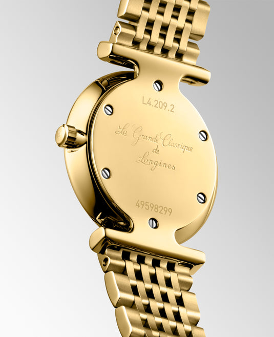 Longines La Grande Classique De Longines Quartz Watch, Ø 24.00 Mm, Yellow Pvd Coating. L4.209.2.87.E
