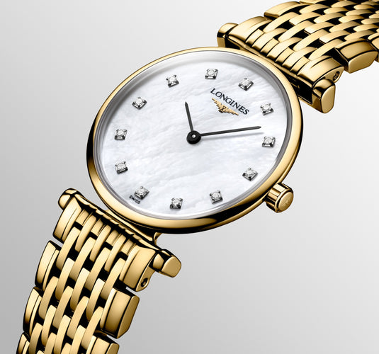 Longines La Grande Classique De Longines Quartz Watch, Ø 24.00 Mm, Yellow Pvd Coating. L4.209.2.87.E