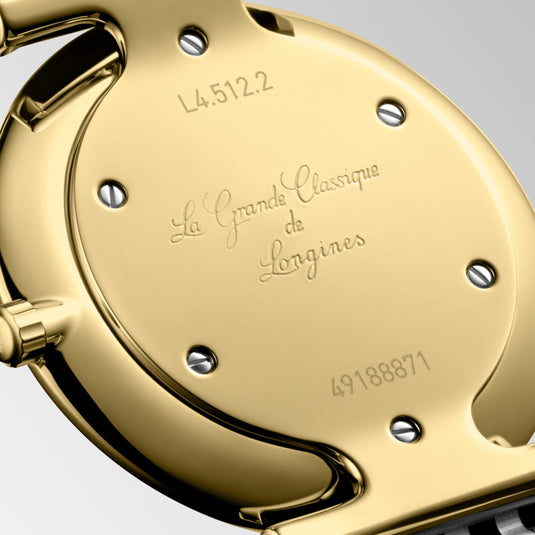 Longines La Grande Classique De Longines Quartz Watch, Ø 29.00 Mm, Stainless Steel And Yellow Pvd Coating. L4.512.2.87.D