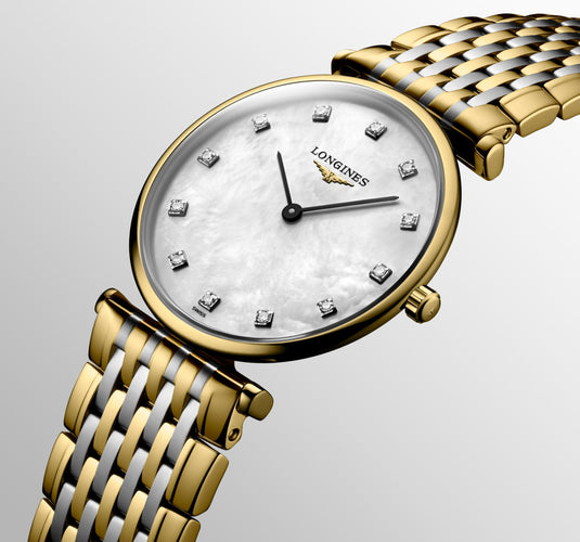 Longines La Grande Classique De Longines Quartz Watch, Ø 29.00 Mm, Stainless Steel And Yellow Pvd Coating. L4.512.2.87.D