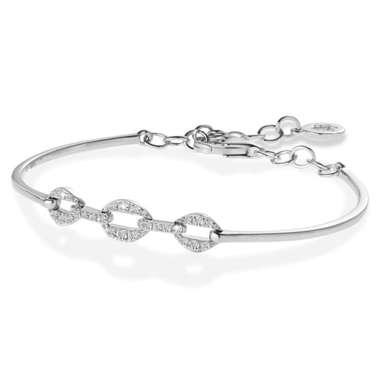 14K WHITE GOLD DIAMOND BANGLE LDD410-W