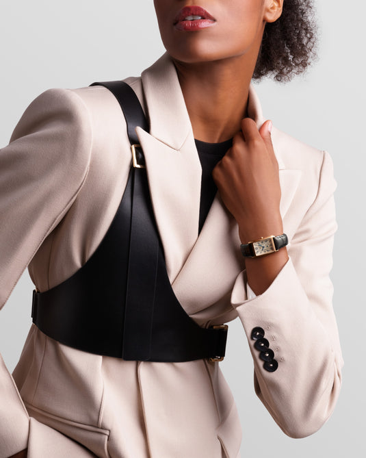 Longines Dolcevita Quartz Watch, 20.50 X 32.00 Mm, 18 Karat Pink Gold. L5.255.8.71.0