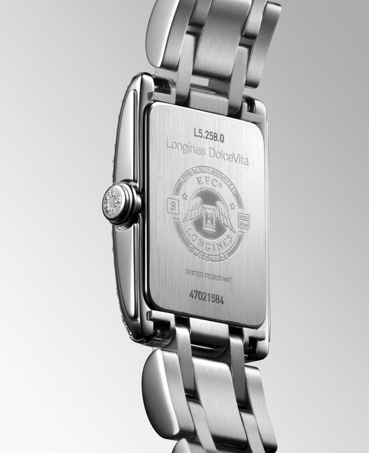 Longines Dolcevita Quartz Watch, 17.70 X 27.00 Mm, Stainless Steel. L5.258.0.71.6