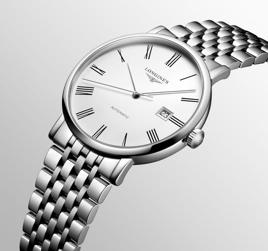 Longines Elegant Collection Automatic Watch, Ø 41.00 Mm, Stainless Steel. L4.911.4.11.6