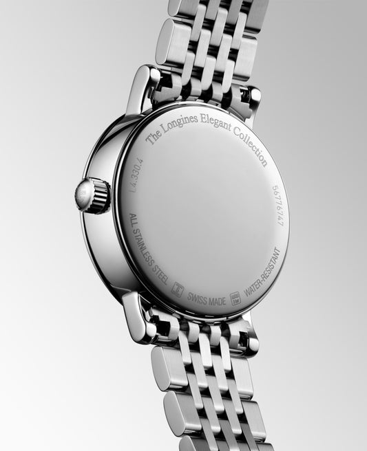 Longines Elegant Collection Moonphase Quartz Watch, Ø 30.00 Mm, Stainless Steel. L4.330.4.87.6