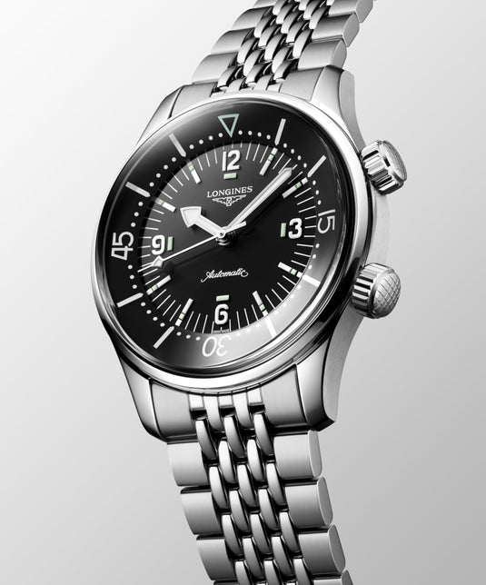 Longines Legend Diver Automatic Watch, Ø 39.00 Mm, Stainless Steel. L3.764.4.50.7