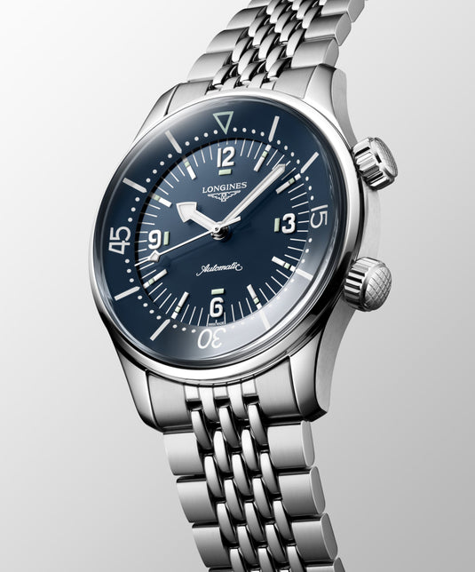 Longines Legend Diver Automatic Watch, Ø 39.00 Mm, Stainless Steel. L3.764.4.90.7