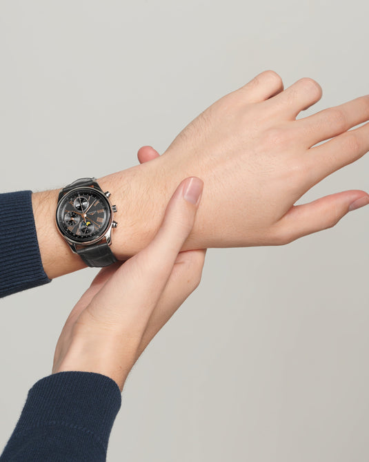 Longines Master Collection Chrono Moonphase Automatic Watch, Ø 40.00 Mm, Stainless Steel. L2.673.4.61.2