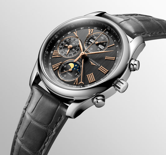 Longines Master Collection Chrono Moonphase Automatic Watch, Ø 40.00 Mm, Stainless Steel. L2.673.4.61.2