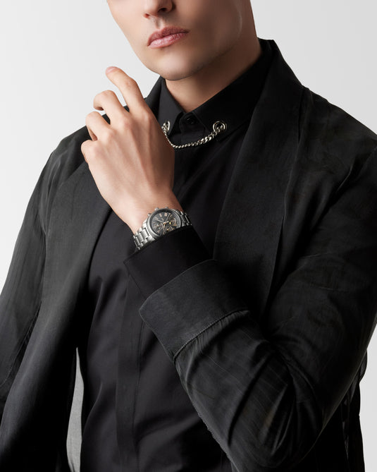 Longines Master Collection Chrono Moonphase Automatic Watch, Ø 40.00 Mm, Stainless Steel. L2.673.4.61.6