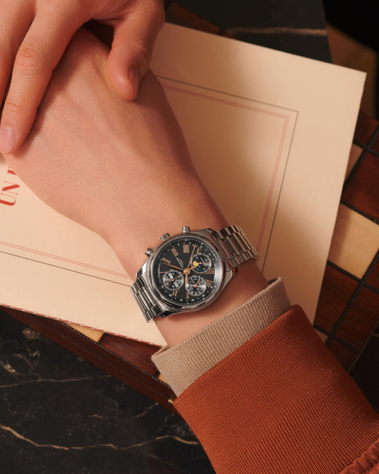 Longines Master Collection Chrono Moonphase Automatic Watch, Ø 40.00 Mm, Stainless Steel. L2.673.4.61.6