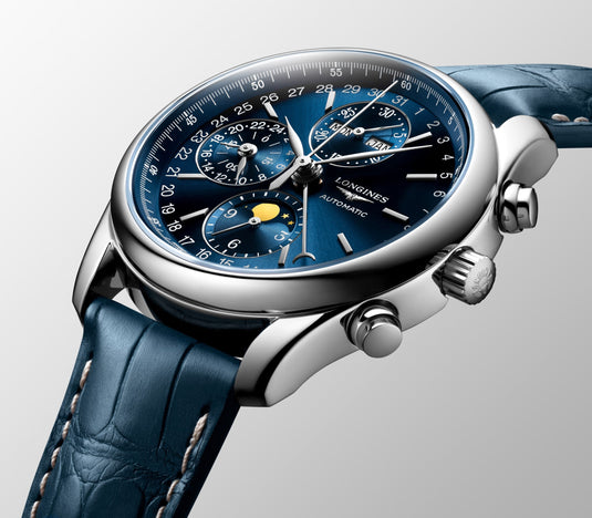 Longines Master Collection Chrono Moonphase Automatic Watch, Ø 40.00 Mm, Stainless Steel. L2.673.4.92.0
