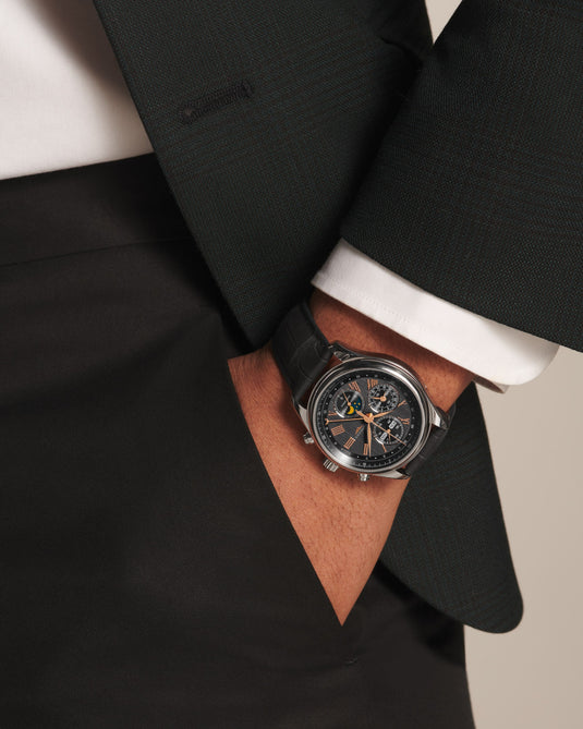 Longines Master Collection Chrono Moonphase Automatic Watch, Ø 42.00 Mm, Stainless Steel. L2.773.4.61.2