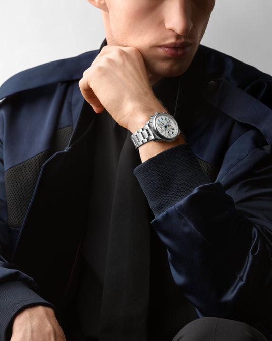 Longines Master Collection Chrono Moonphase Automatic Watch, Ø 42.00 Mm, Stainless Steel. L2.773.4.71.6