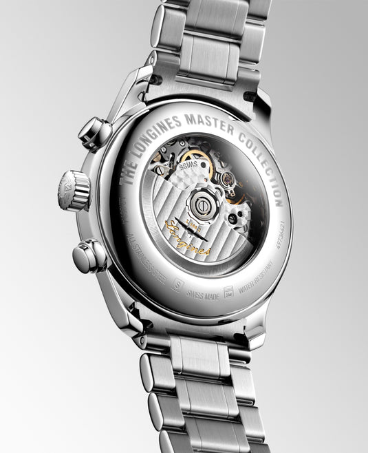 Longines Master Collection Chronograph Automatic Watch, Ø 44.00 Mm, Stainless Steel. L2.859.4.78.6