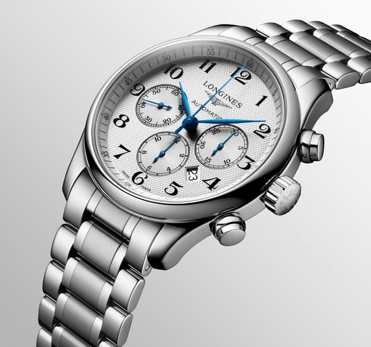 Longines Master Collection Chronograph Automatic Watch, Ø 44.00 Mm, Stainless Steel. L2.859.4.78.6