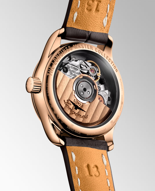 Longines Master Collection Automatic Watch, Ø 25.50 Mm, 18 Karat Pink Gold. L2.128.8.87.3