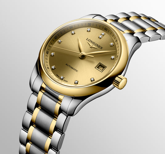 Longines Master Collection Automatic Watch, Ø 29.00 Mm, Stainless Steel And 18 Karat Yellow Gold Cap 200. L2.257.5.37.7