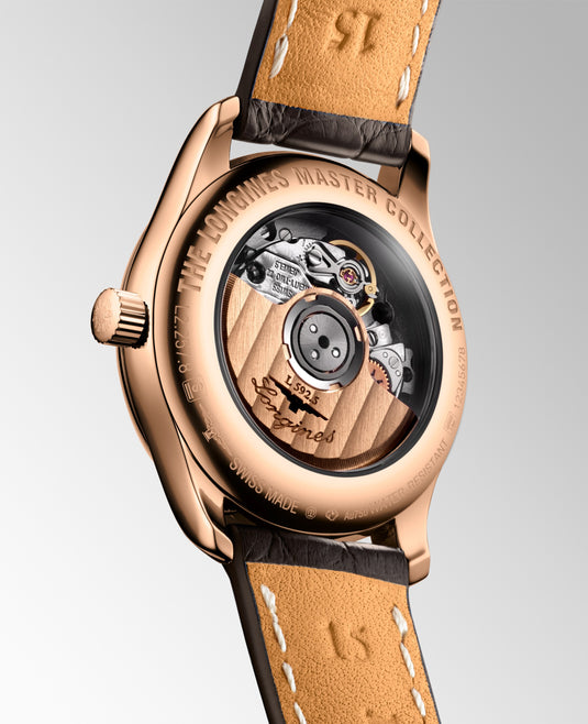 Longines Master Collection Automatic Watch, Ø 29.00 Mm, 18 Karat Pink Gold. L2.257.8.87.3
