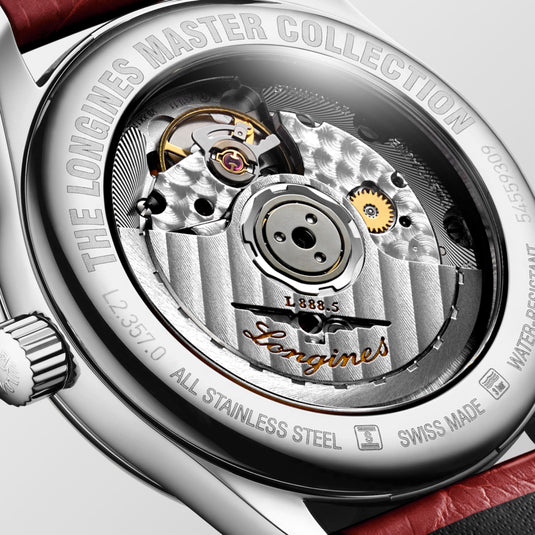 Longines Master Collection Automatic Watch, Ø 34.00 Mm, Stainless Steel. L2.357.0.70.2