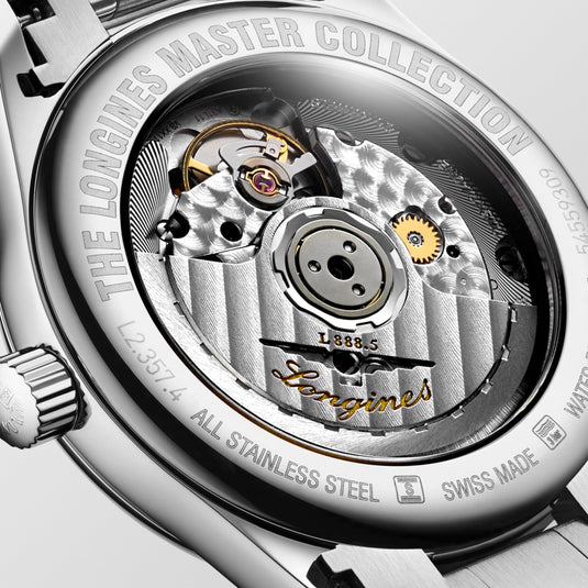 Longines Master Collection Automatic Watch, Ø 34.00 Mm, Stainless Steel. L2.357.4.73.6
