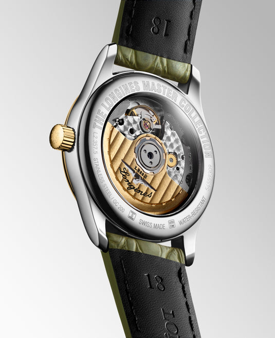 Longines Master Collection Automatic Watch, Ø 34.00 Mm, Stainless Steel And 18 Karat Yellow Gold Cap 200. L2.357.5.72.2
