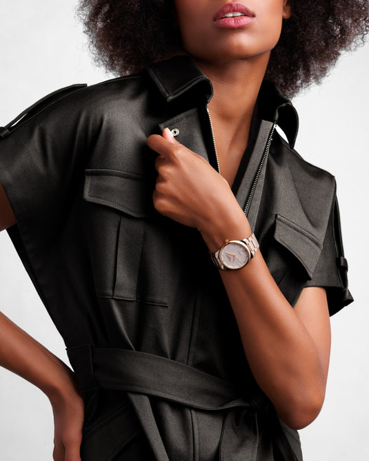 Longines Master Collection Automatic Watch, Ø 38.50 Mm, Stainless Steel And 18 Karat Pink Gold Cap 200. L2.628.5.97.7