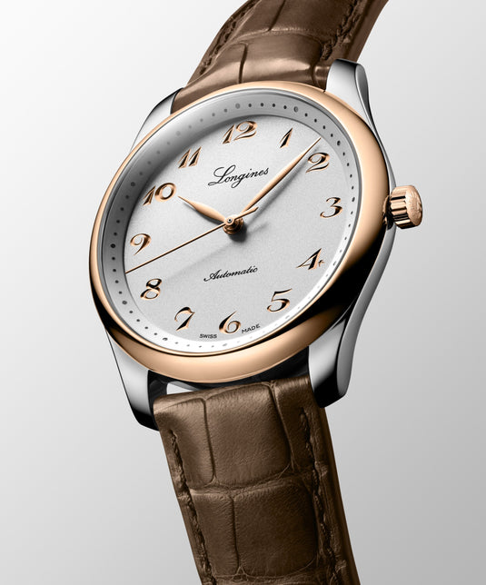 Longines Master Collection Automatic Watch, Ø 40.00 Mm, Stainless Steel And 18 Karat Pink Gold Cap 200. L2.793.5.70.2