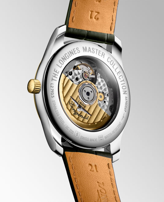 Longines Master Collection Automatic Watch, Ø 40.00 Mm, Stainless Steel And 18 Karat Yellow Gold Cap 200. L2.793.5.72.2