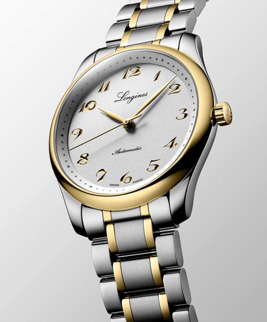 Longines Master Collection Automatic Watch, Ø 40.00 Mm, Stainless Steel And 18 Karat Yellow Gold Cap 200. L2.793.5.72.7