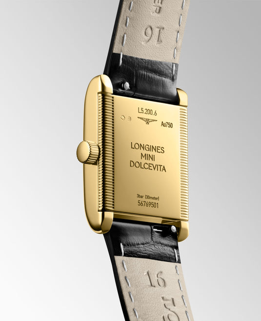 Longines Mini Dolcevita Quartz Watch, 21.50 X 29.00 Mm, 18 Karat Yellow Gold. L5.200.6.71.0