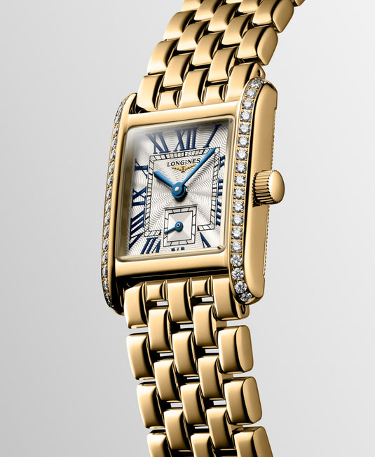 Longines Mini Dolcevita Quartz Watch, 21.50 X 29.00 Mm, 18 Karat Yellow Gold. L5.200.7.71.6