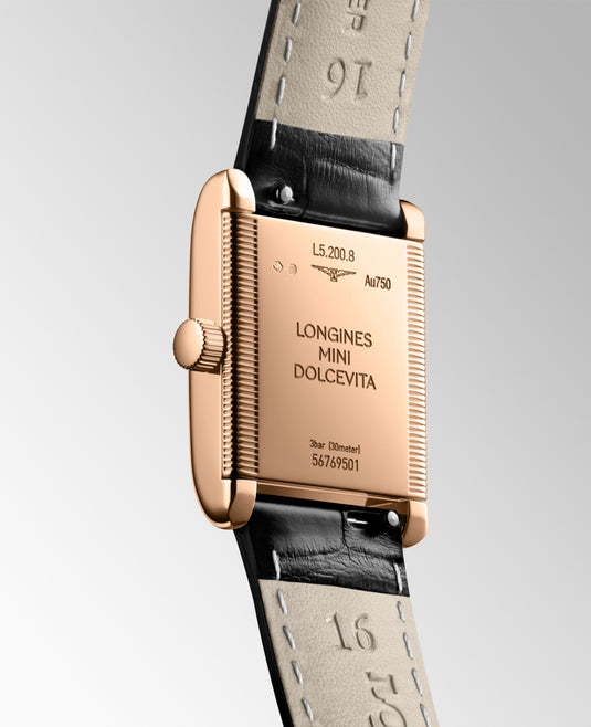 Longines Mini Dolcevita Quartz Watch, 21.50 X 29.00 Mm, 18 Karat Pink Gold. L5.200.8.71.0