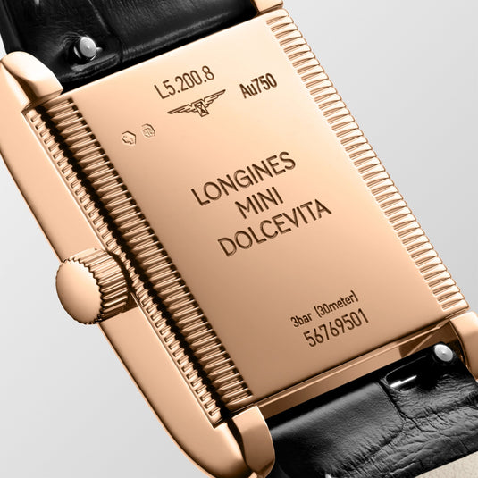 Longines Mini Dolcevita Quartz Watch, 21.50 X 29.00 Mm, 18 Karat Pink Gold. L5.200.8.71.0