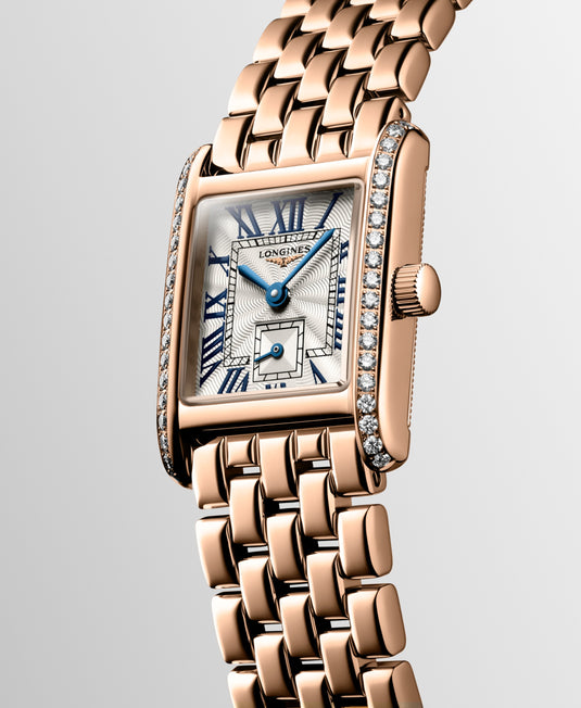 Longines Mini Dolcevita Quartz Watch, 21.50 X 29.00 Mm, 18 Karat Pink Gold. L5.200.9.71.6