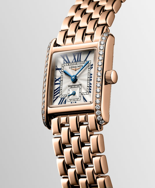 Longines Mini Dolcevita Quartz Watch, 21.50 X 29.00 Mm, 18 Karat Pink Gold. L5.200.9.71.6
