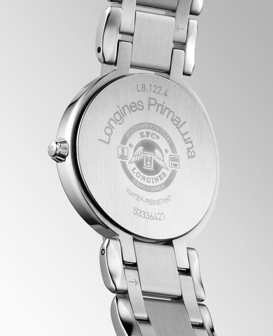 Longines Primaluna Quartz Watch, Ø 30.00 Mm, Stainless Steel. L8.122.4.87.6