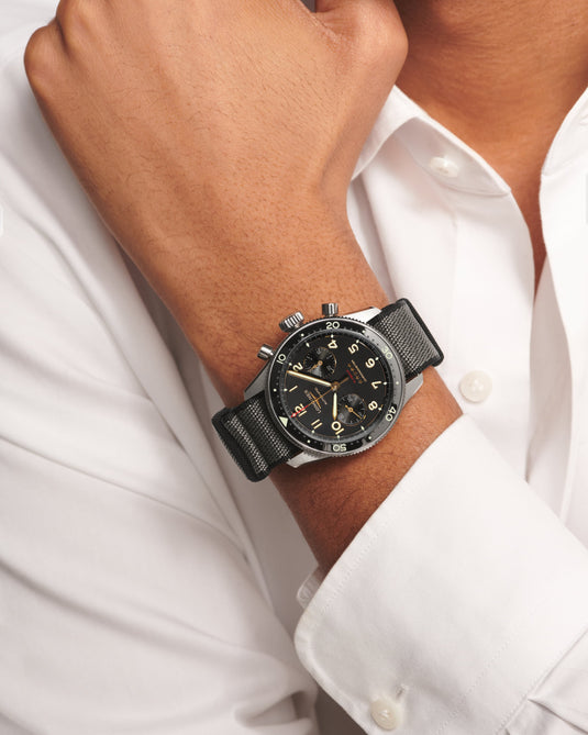 Longines Spirit Flyback Titanium Automatic Watch, Ø 42.00 Mm, Titanium And Ceramic Bezel. L3.821.1.53.2