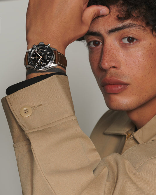 Longines Spirit Flyback Titanium Automatic Watch, Ø 42.00 Mm, Titanium And Ceramic Bezel. L3.821.1.53.2