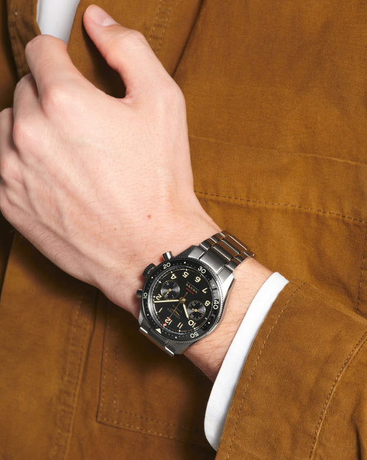 Longines Spirit Flyback Titanium Automatic Watch, Ø 42.00 Mm, Titanium And Ceramic Bezel. L3.821.1.53.6