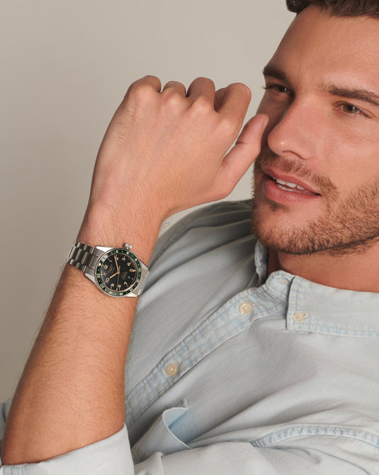 Longines Spirit Zulu Time Automatic Watch, Ø 39.00 Mm, Stainless Steel And Ceramic Bezel. L3.802.4.63.6