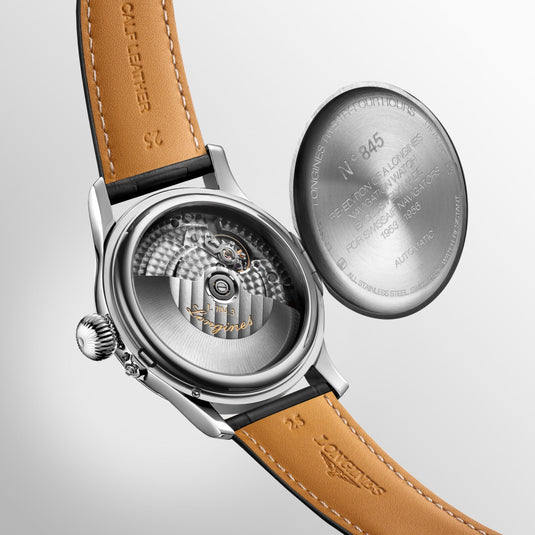 Longines Twenty-Four Hours Automatic Watch, Ø 47.50 Mm, Stainless Steel. L2.751.4.53.4